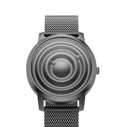 Orbitra Magnetic Watch with unique minimalist ball bearing design and quartz movement.