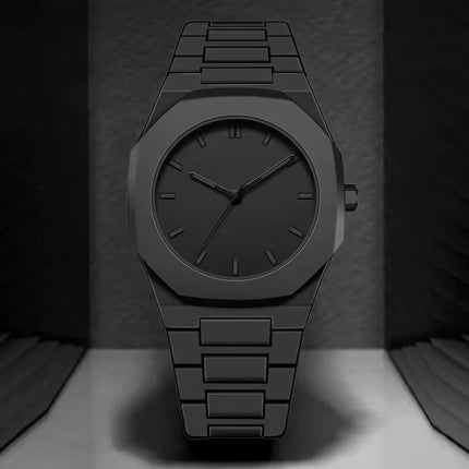 Auron Black Minimal Watch