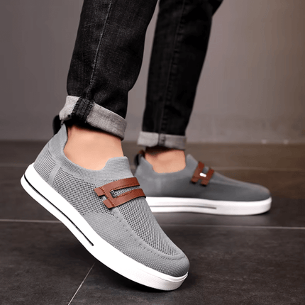 Aero Sneakers - men's casual sneakers with breathable mesh, cushioned EVA insole, and non-slip rubber outsole for stylish everyday wear.