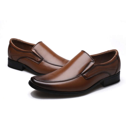 Pair of Alden Genuine Leather Loafers in brown. Elegant slip-on design with cushioned insole for all-day comfort. Ideal men's formal loafers.
