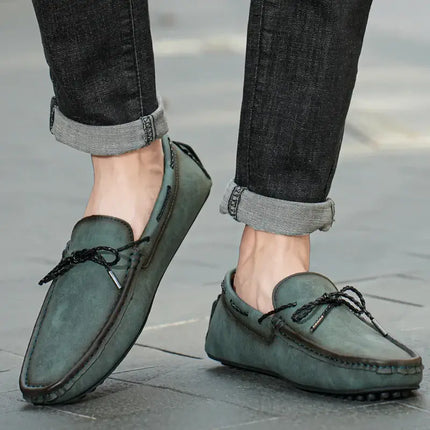 Ashford Leather Loafers showcasing premium leather slip-on design with cushioned footbed for men's formal elegance and comfort.