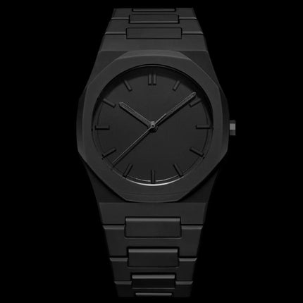 Auron Black Minimal Watch