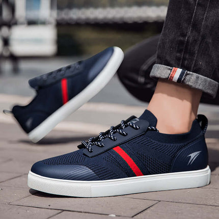 Bardelli Knit Sneakers: Men's casual, comfortable everyday sneakers with breathable mesh, perfect for walking, travel, and casual outfits.