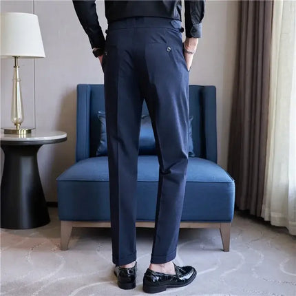 Back view of Brighton Pants showcasing premium, versatile design. Men's casual trousers with breathable, comfortable fit for all occasions.