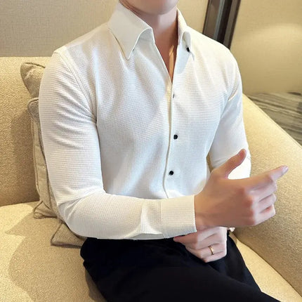 Cambridge Dress Shirt - breathable men's casual shirt with modern style, tailored fit, ideal for work and social occasions.