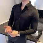 Cambridge Dress Shirt - Men's casual shirt with breathable, tailored fit, ideal for stylish, modern, everyday wear in formal or casual settings.