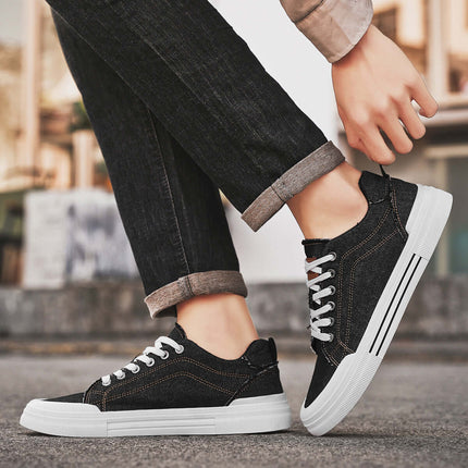 Corvino Denim Sneakers offer comfort and style for daily wear. Lightweight, breathable casual sneakers for men, perfect for walking and travel.
