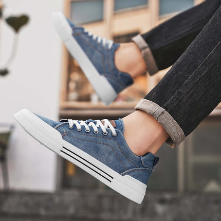 Corvino Denim Sneakers offering lightweight comfort, breathable design, ideal for men's casual outfits and everyday wear.