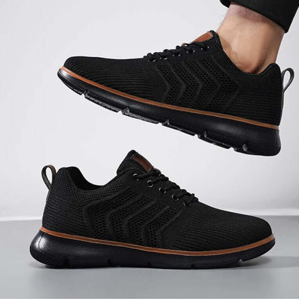 Ethos Knit Sneakers for men - comfortable everyday sneakers with lightweight, breathable flyknit upper, perfect for walking and casual outfits.
