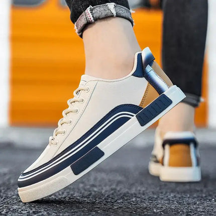 Horizon Leather Sneakers - lightweight, breathable men's casual sneakers with modern style, perfect for everyday wear and travel.
