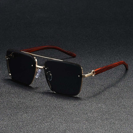 Marbre Vintage Shades UV protection men's polarized sunglasses with stylish square frame and marbled arms, perfect for driving and travel.