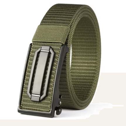 men's tactical nylon belt– Durable Nylon Canvas Belt, featuring premium leather quality, strong buckle for versatile style.
