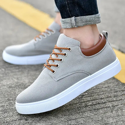 Nomad Canvas Sneakers showcasing stylish grey design, perfect for men seeking comfortable everyday sneakers and casual versatility.