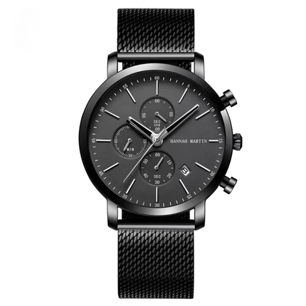 Obsidian Chrono 44 watch - Limited Edition with 44.5mm stainless steel case and monochrome dial.