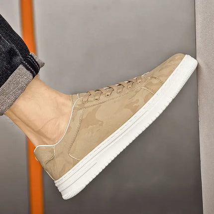 Pavia Geometric Sneakers in taupe with geometric patterns, cushioned insoles, perfect for casual wear, walking, and urban adventures.