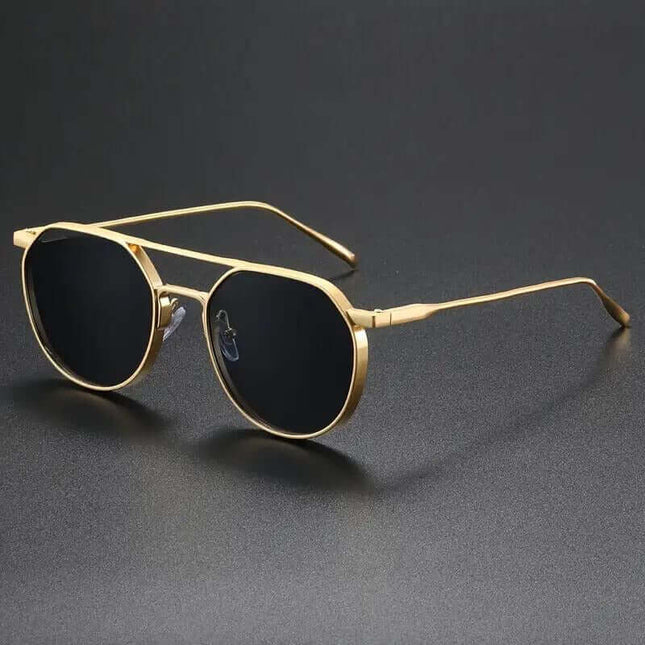 Phantom Steampunk Shades with UV400 protection, polarized lenses, and lightweight design. Perfect men's sunglasses for driving and outdoor adventures.