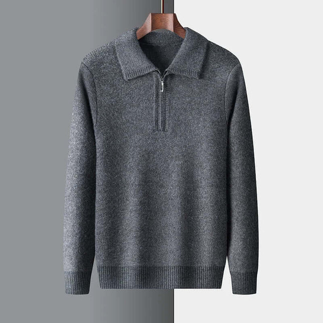 Sinclair Sweater for men, warm and soft knitted winter sweater made from 100% natural wool, ideal for layering and winter style.