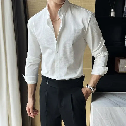 Sterling Dress Shirt - Soft breathable fabric, stylish men's shirt ideal for casual outings, work, and social occasions. Modern and versatile.