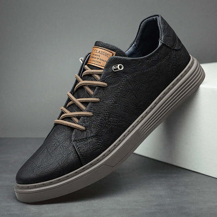 Tivano Leather Sneakers - comfortable everyday sneakers for men. Genuine Italian leather, ideal for walking, travel, casual outfits.