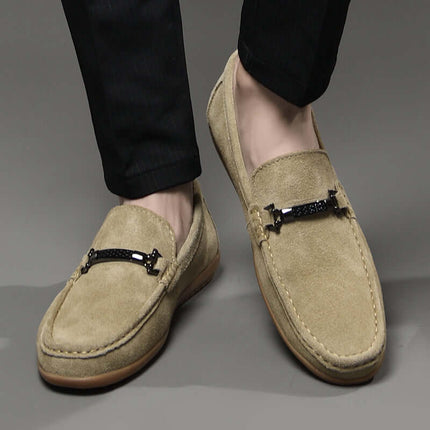 Veneto Suede Loafers showcasing luxury and comfort, men's leather loafers ideal for formal and casual wear, slip-on design with premium suede.